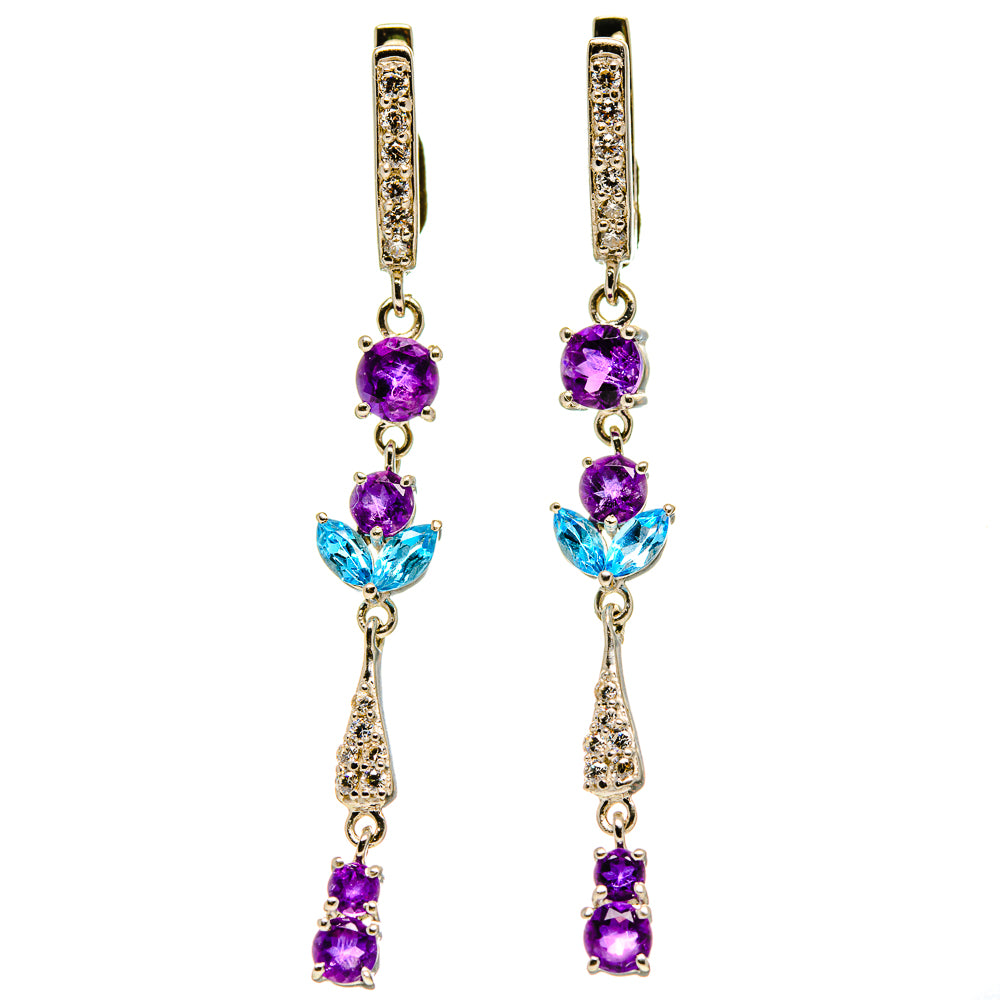 Amethyst Earrings handcrafted by Ana Silver Co - EARR416487