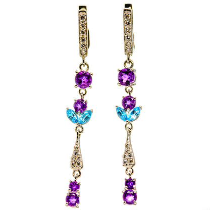 Amethyst Earrings handcrafted by Ana Silver Co - EARR416487