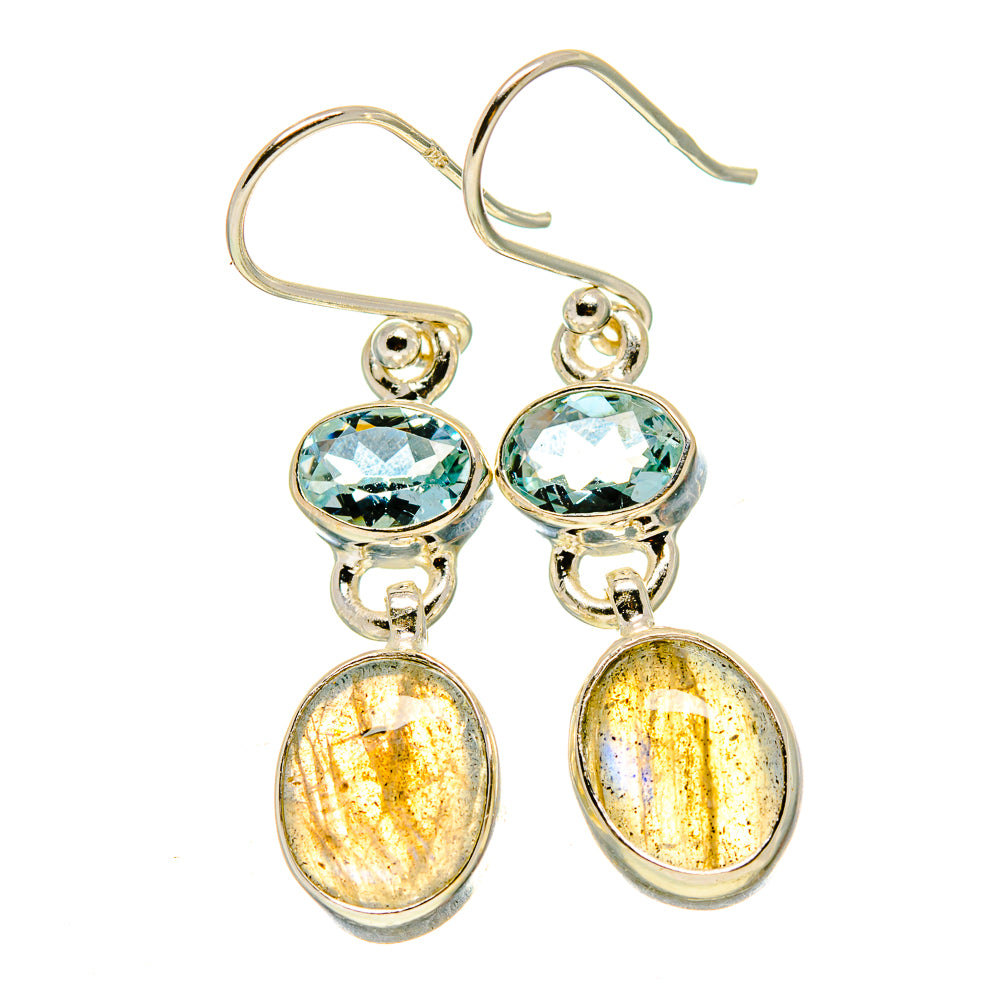 Labradorite Earrings handcrafted by Ana Silver Co - EARR416497