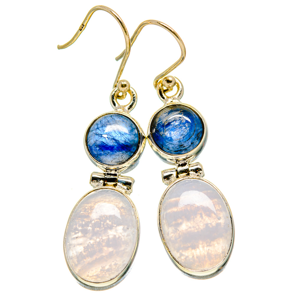 Blue Lace Agate Earrings handcrafted by Ana Silver Co - EARR416525