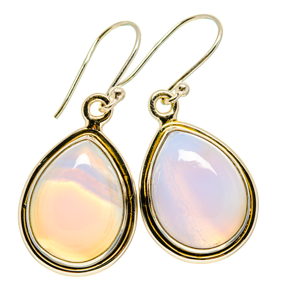 Blue Lace Agate Earrings handcrafted by Ana Silver Co - EARR416528