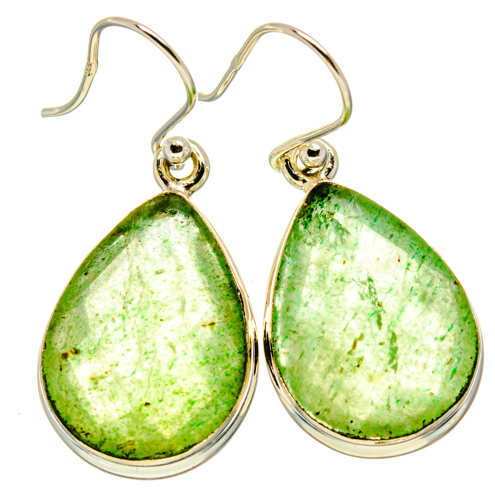 Green Aventurine Earrings handcrafted by Ana Silver Co - EARR416529