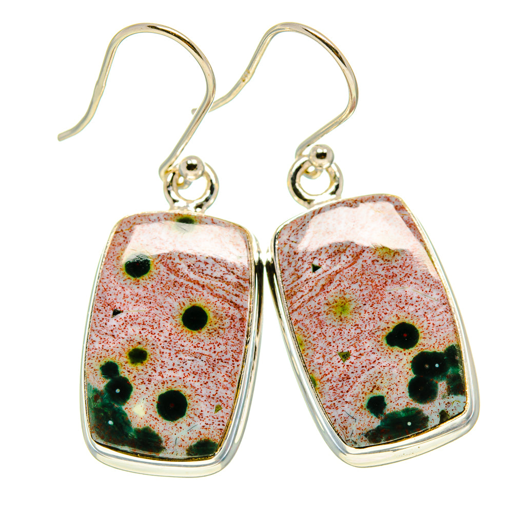 Ocean Jasper Earrings handcrafted by Ana Silver Co - EARR416530