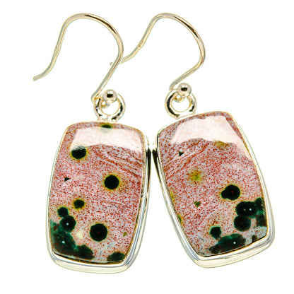 Ocean Jasper Earrings handcrafted by Ana Silver Co - EARR416530