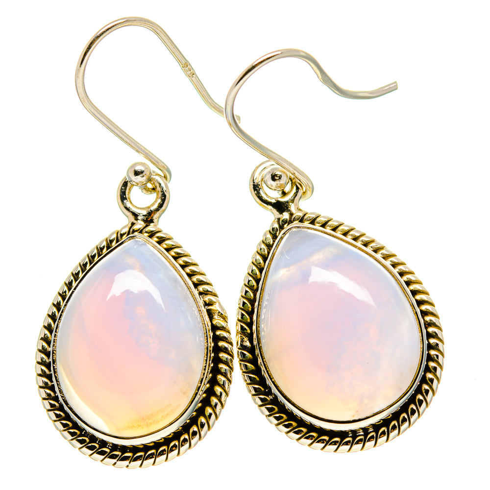 Blue Lace Agate Earrings handcrafted by Ana Silver Co - EARR416534