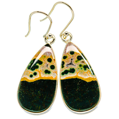 Ocean Jasper Earrings handcrafted by Ana Silver Co - EARR416535