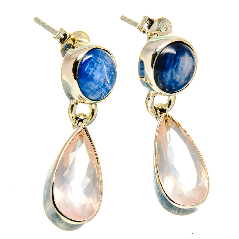 Rose Quartz Earrings handcrafted by Ana Silver Co - EARR416538