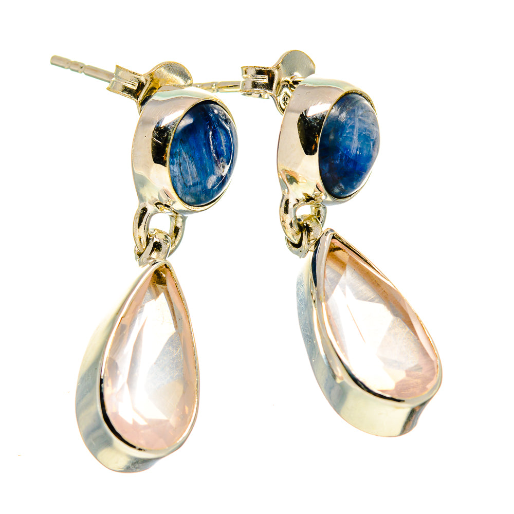 Rose Quartz Earrings handcrafted by Ana Silver Co - EARR416547