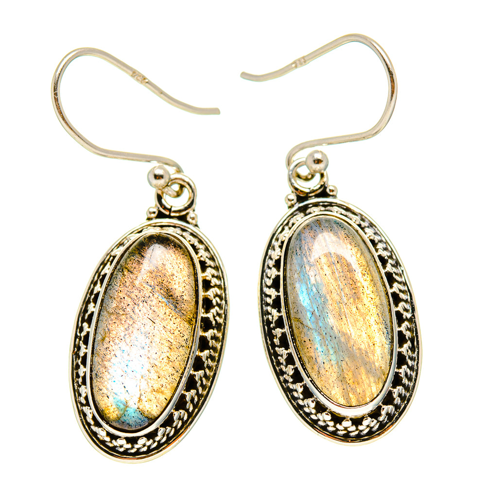 Labradorite Earrings handcrafted by Ana Silver Co - EARR416561