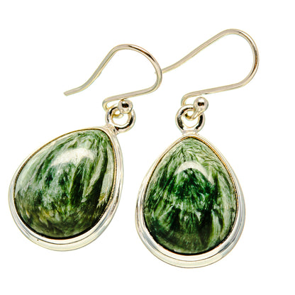 Seraphinite Earrings handcrafted by Ana Silver Co - EARR416565