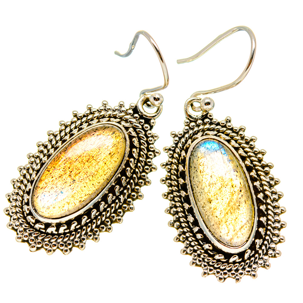 Labradorite Earrings handcrafted by Ana Silver Co - EARR416568
