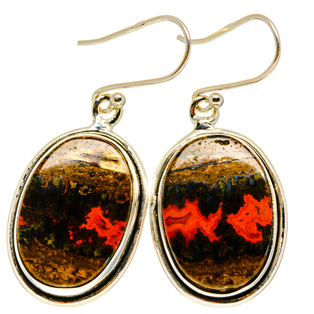Moroccan Agate Earrings handcrafted by Ana Silver Co - EARR416576