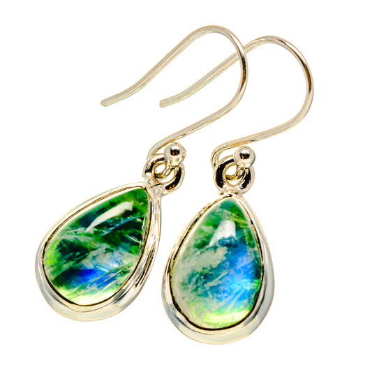 Green Moonstone Earrings handcrafted by Ana Silver Co - EARR416582