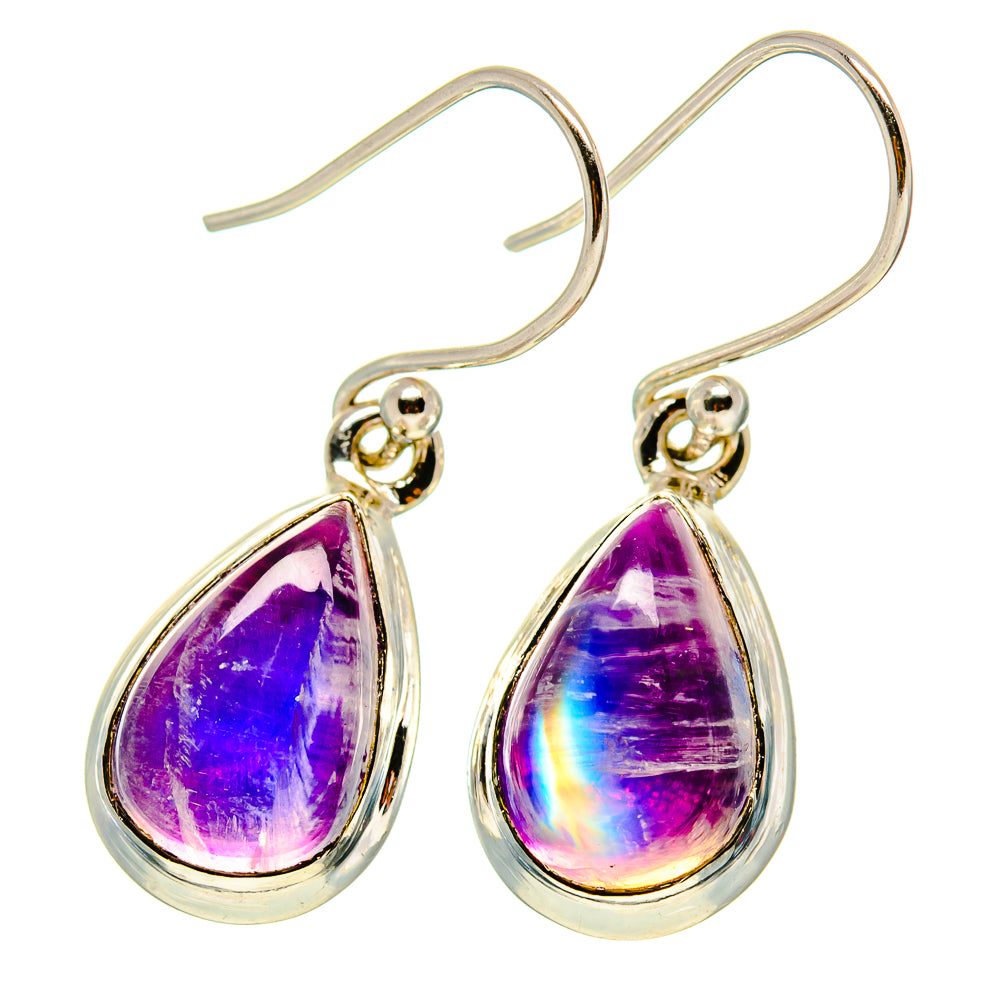 Rainbow Moonstone Earrings handcrafted by Ana Silver Co - EARR416583