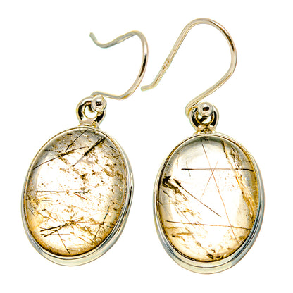 Tourmalinated Quartz Earrings handcrafted by Ana Silver Co - EARR416584