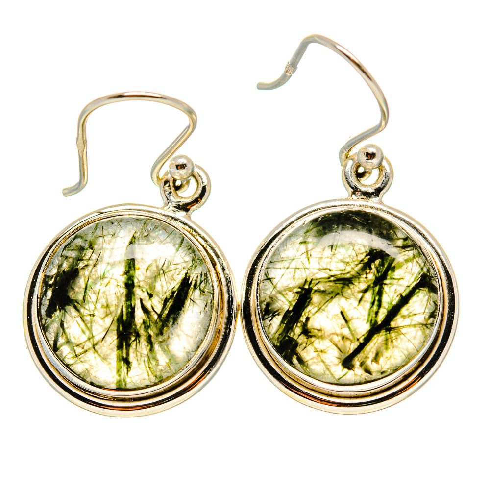 Tourmalinated Quartz Earrings handcrafted by Ana Silver Co - EARR416586