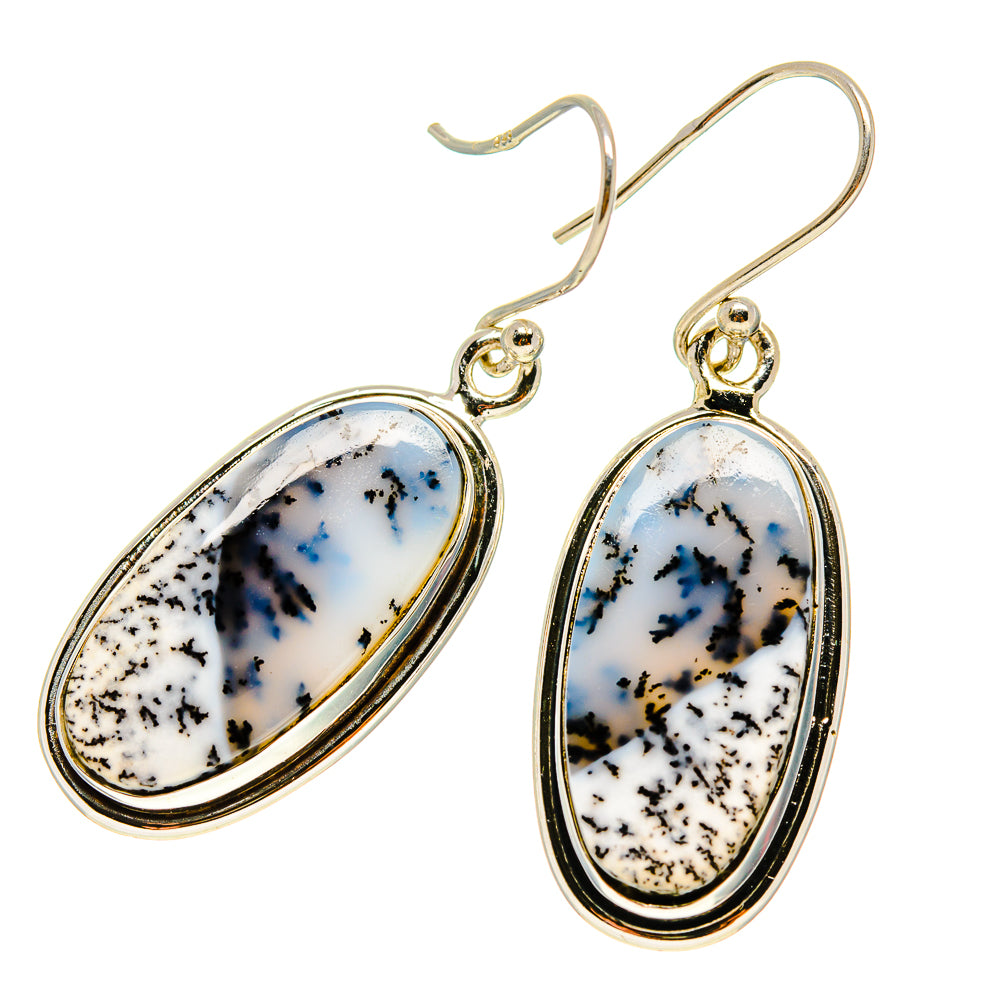 Dendritic Opal Earrings handcrafted by Ana Silver Co - EARR416597
