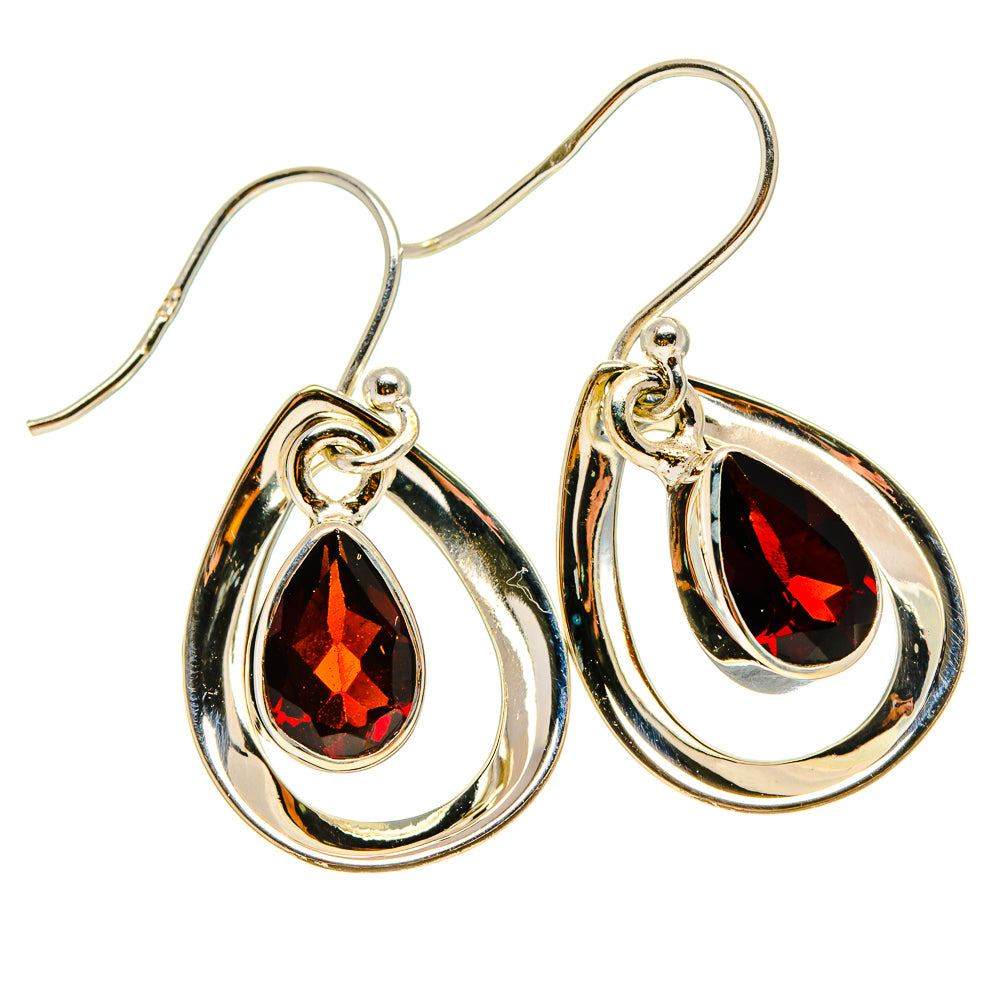 Garnet Earrings handcrafted by Ana Silver Co - EARR416603