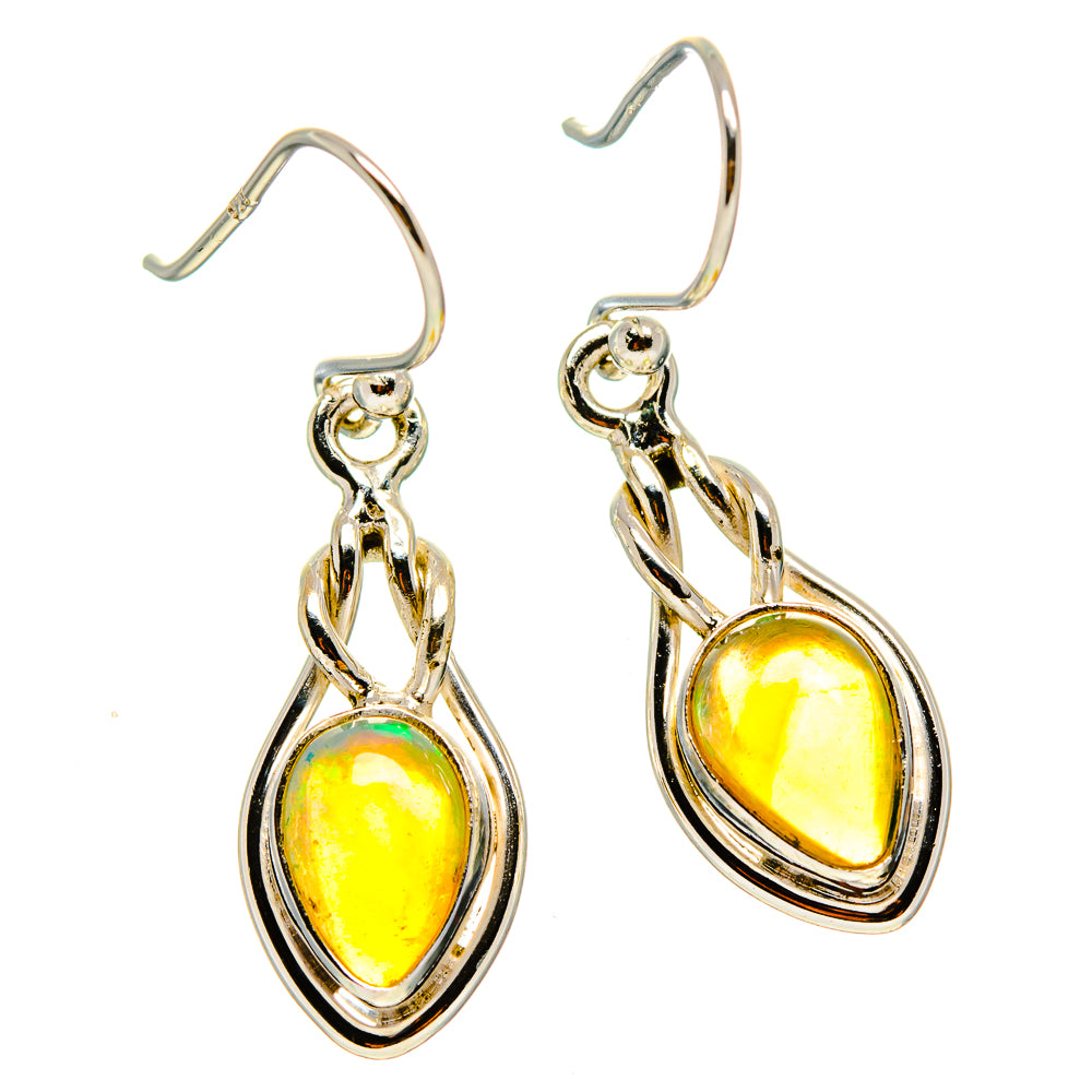 Ethiopian Opal Earrings handcrafted by Ana Silver Co - EARR416606