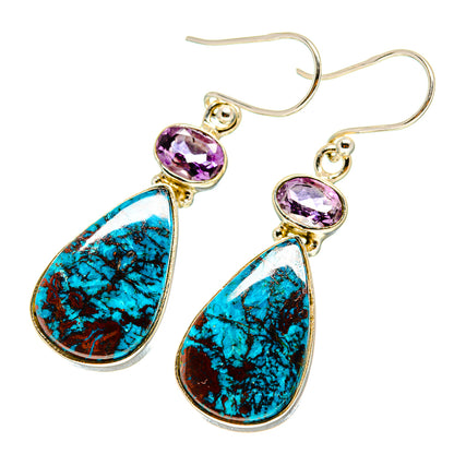 Shattuckite Earrings handcrafted by Ana Silver Co - EARR416615