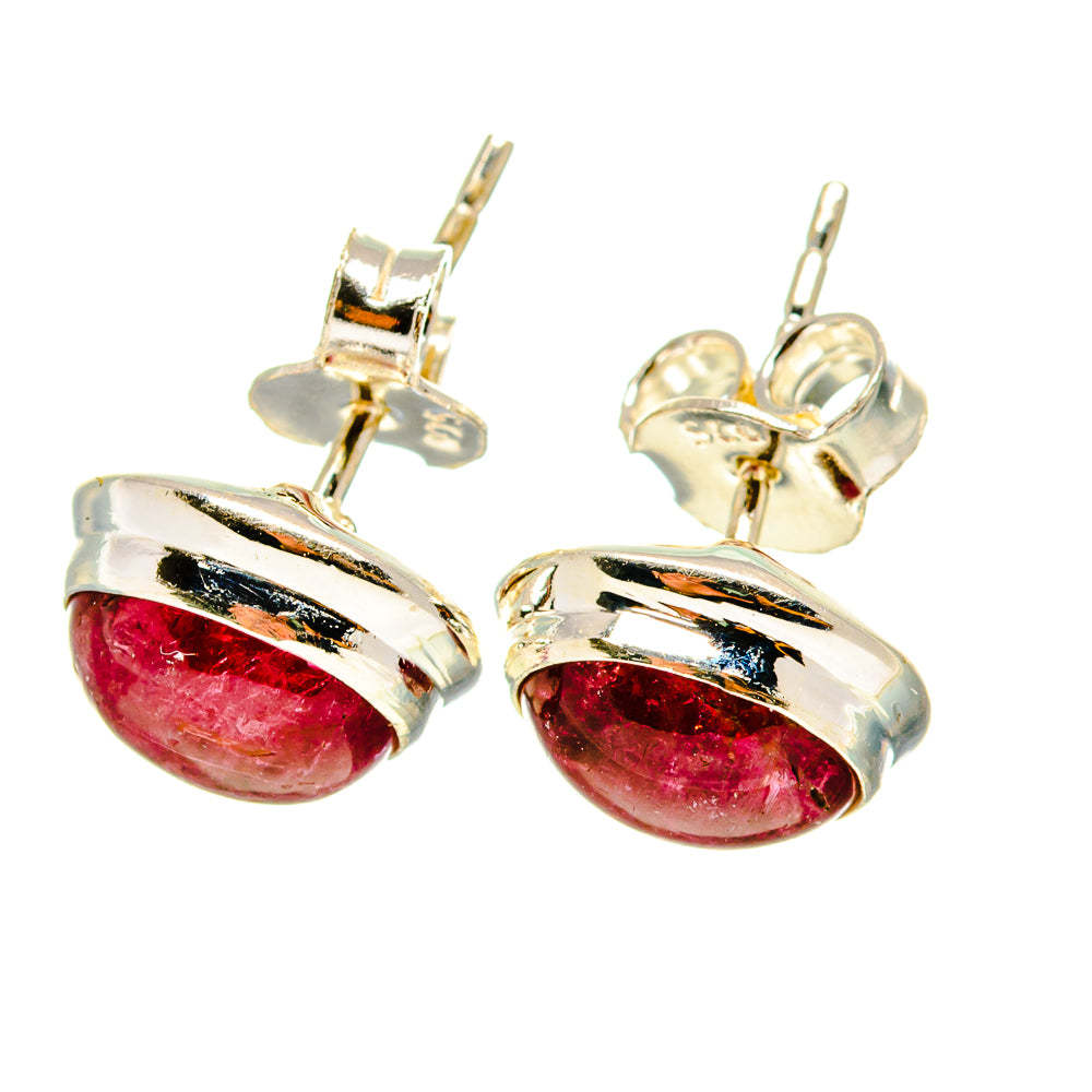 Pink Tourmaline Earrings handcrafted by Ana Silver Co - EARR416620