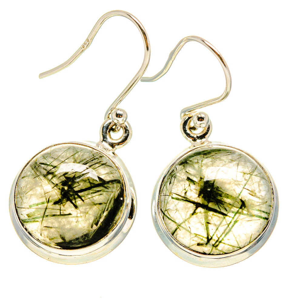 Tourmalinated Quartz Earrings handcrafted by Ana Silver Co - EARR416635