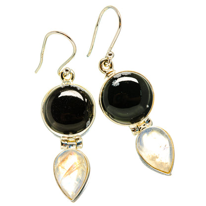 Black Onyx Earrings handcrafted by Ana Silver Co - EARR416636