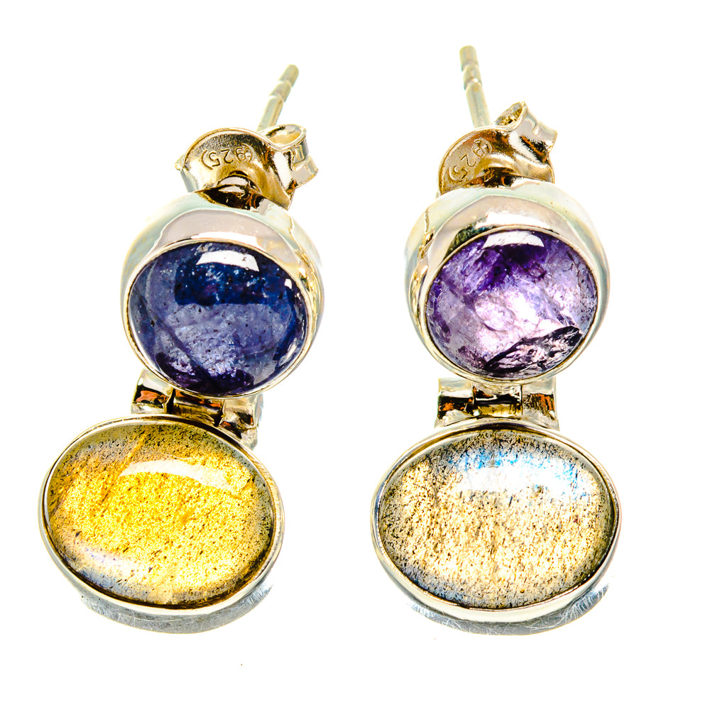 Labradorite Earrings handcrafted by Ana Silver Co - EARR416638