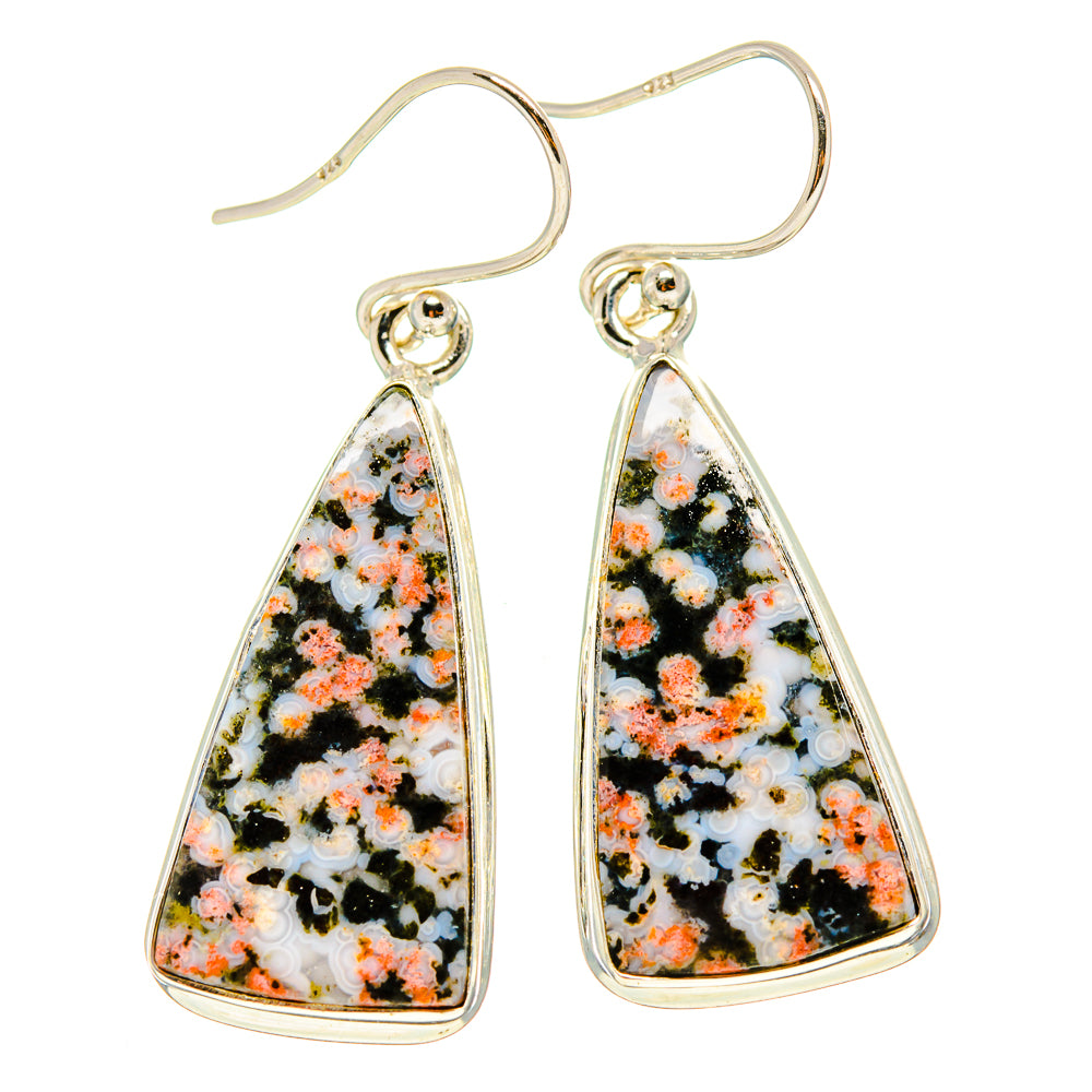 Ocean Jasper Earrings handcrafted by Ana Silver Co - EARR416641