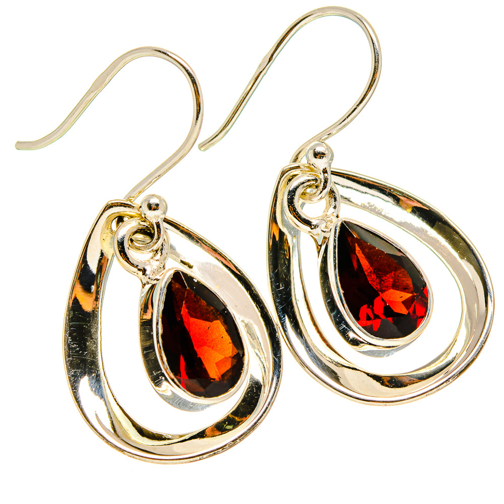 Garnet Earrings handcrafted by Ana Silver Co - EARR416645