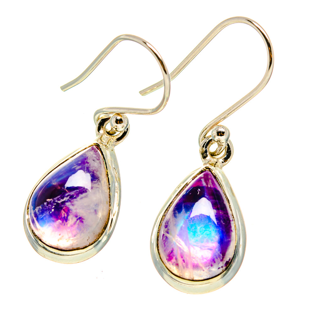 Rainbow Moonstone Earrings handcrafted by Ana Silver Co - EARR416648