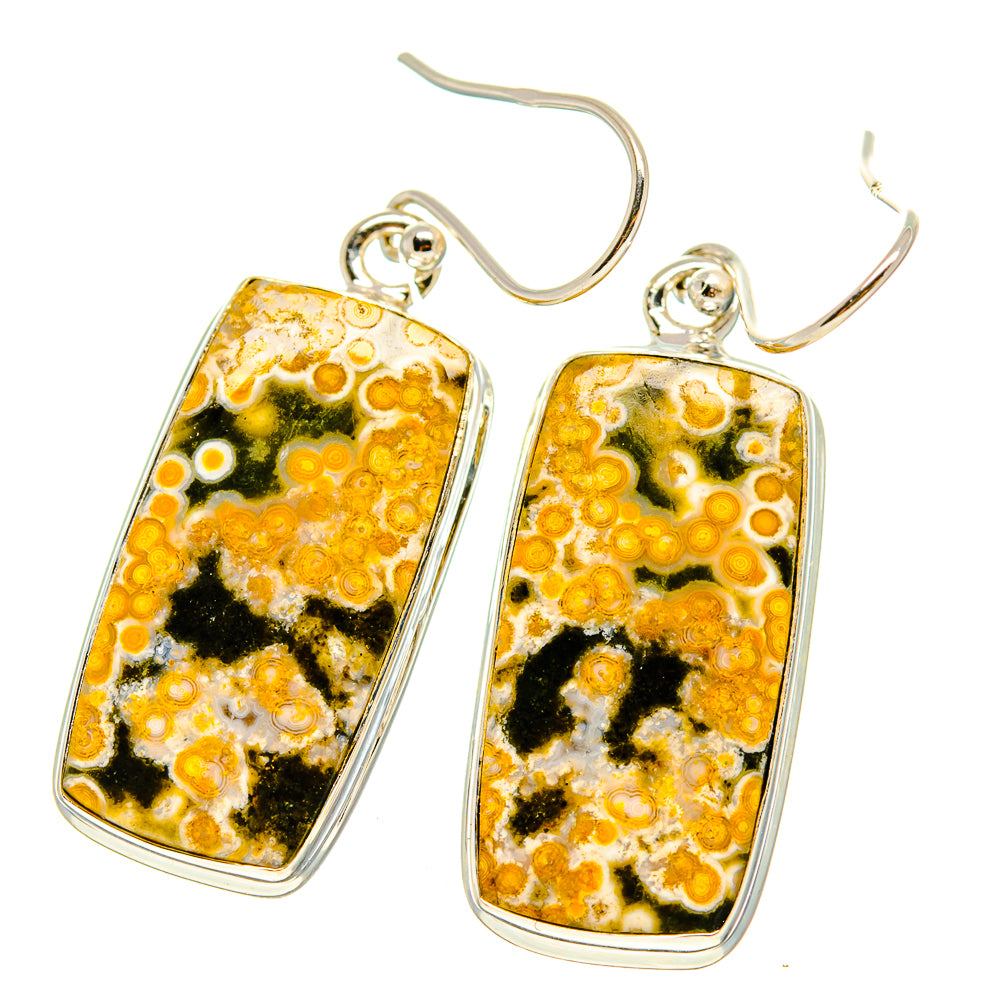 Ocean Jasper Earrings handcrafted by Ana Silver Co - EARR416651