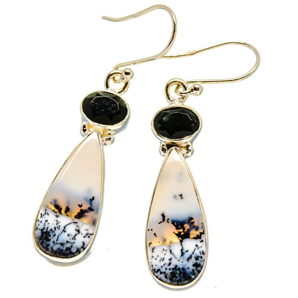 Dendritic Opal Earrings handcrafted by Ana Silver Co - EARR416652