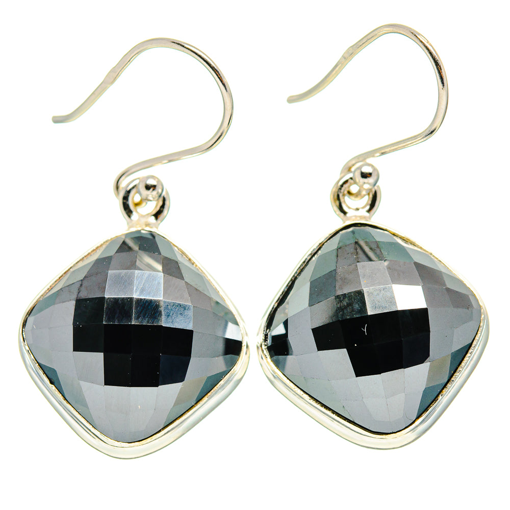 Hematite Earrings handcrafted by Ana Silver Co - EARR416661
