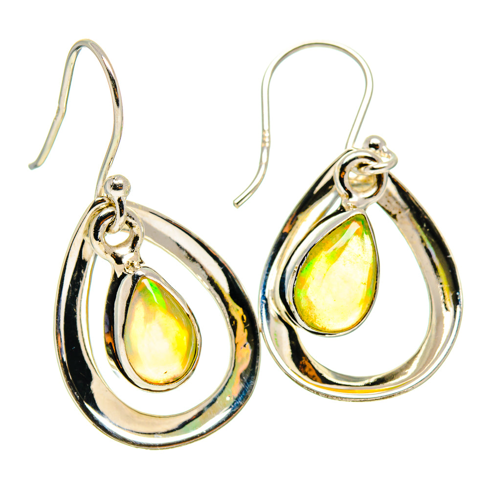 Ethiopian Opal Earrings handcrafted by Ana Silver Co - EARR416665