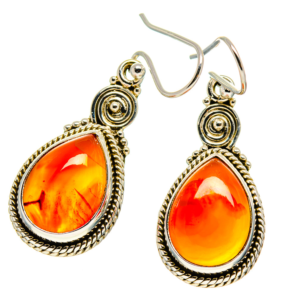 Carnelian Earrings handcrafted by Ana Silver Co - EARR416670