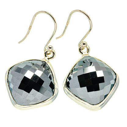 Hematite Earrings handcrafted by Ana Silver Co - EARR416671