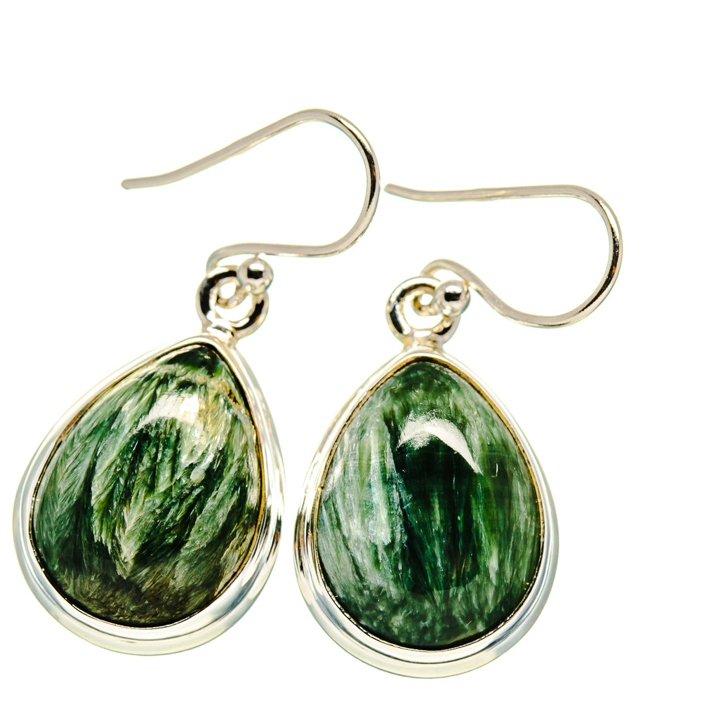 Seraphinite Earrings handcrafted by Ana Silver Co - EARR416675