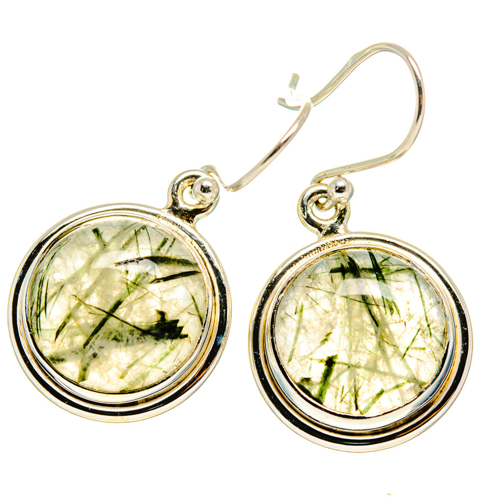 Tourmalinated Quartz Earrings handcrafted by Ana Silver Co - EARR416676