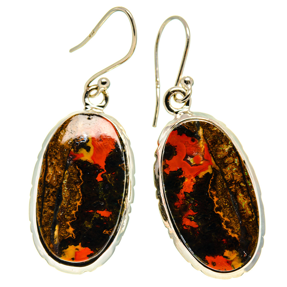Moroccan Agate Earrings handcrafted by Ana Silver Co - EARR416681