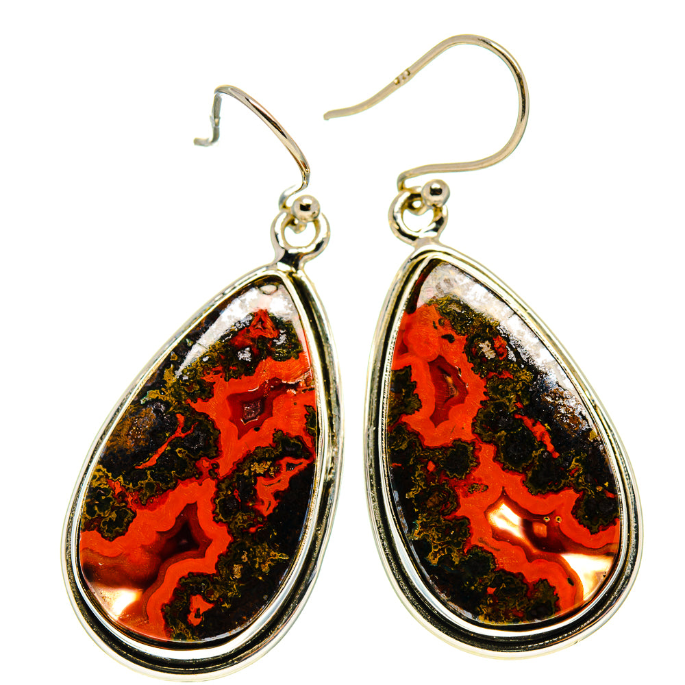 Moroccan Agate Earrings handcrafted by Ana Silver Co - EARR416705