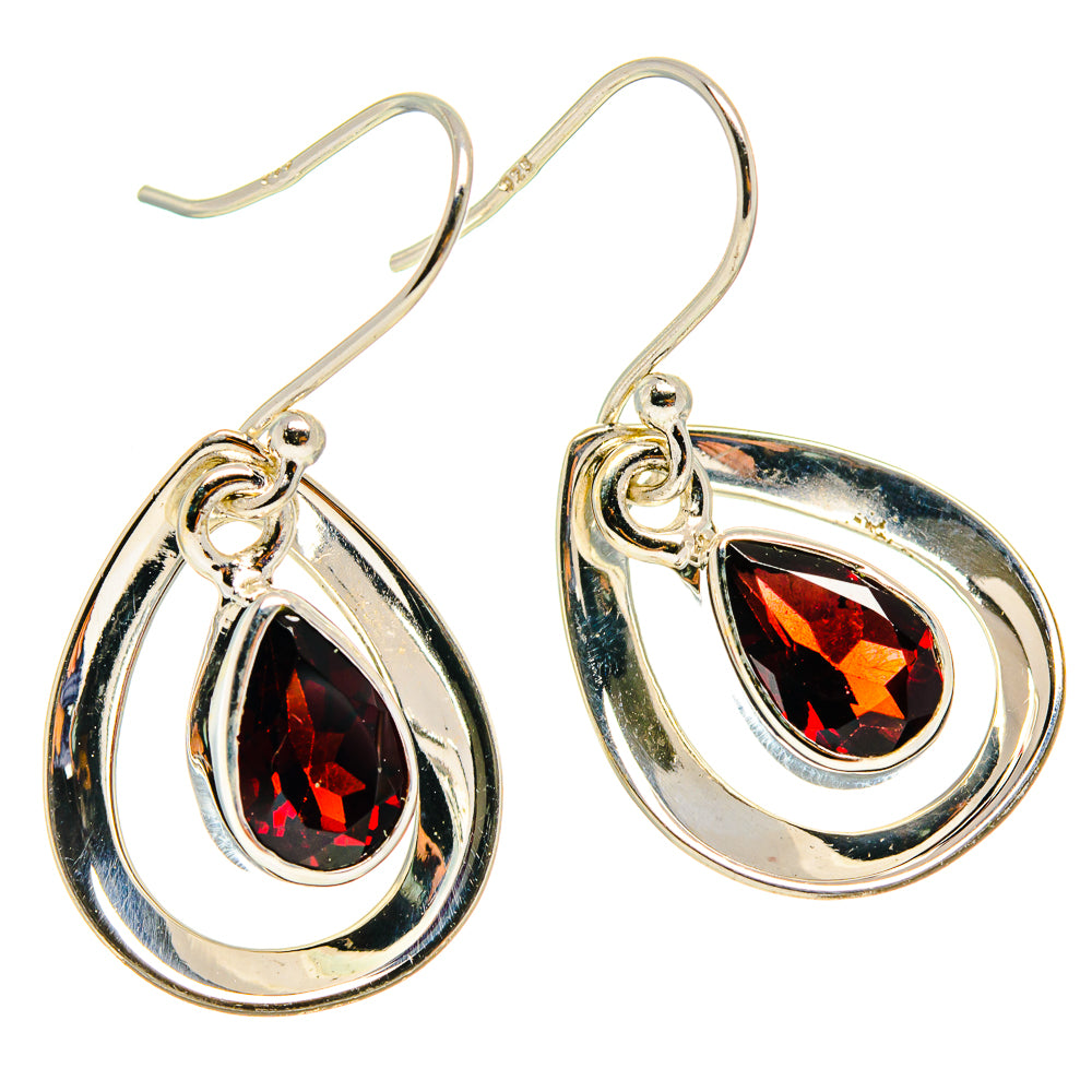 Garnet Earrings handcrafted by Ana Silver Co - EARR416706