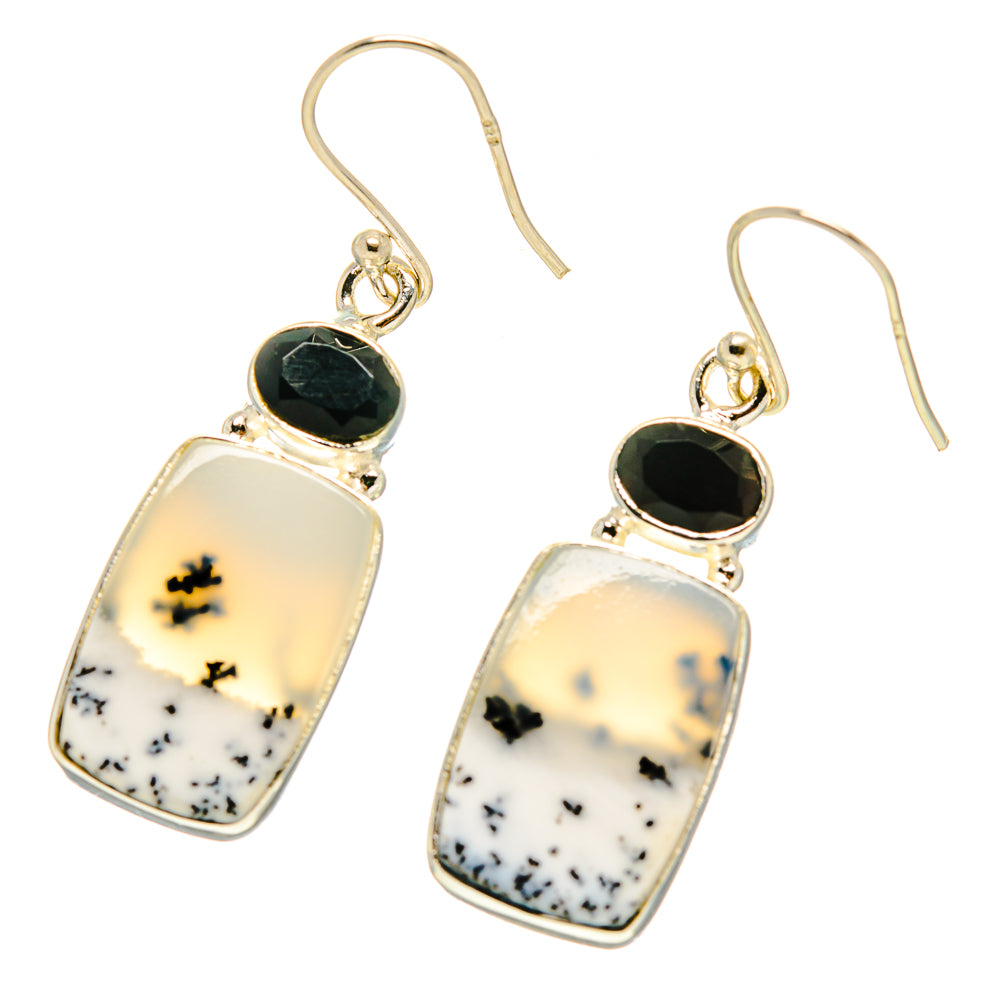 Dendritic Opal Earrings handcrafted by Ana Silver Co - EARR416712