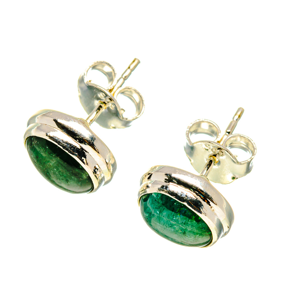 Green Tourmaline Earrings handcrafted by Ana Silver Co - EARR416715