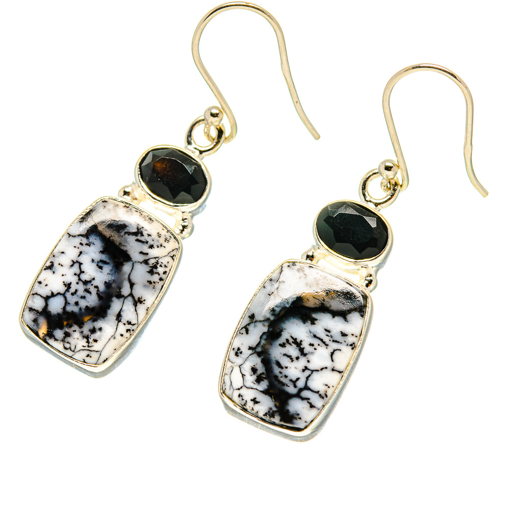 Dendritic Opal Earrings handcrafted by Ana Silver Co - EARR416717