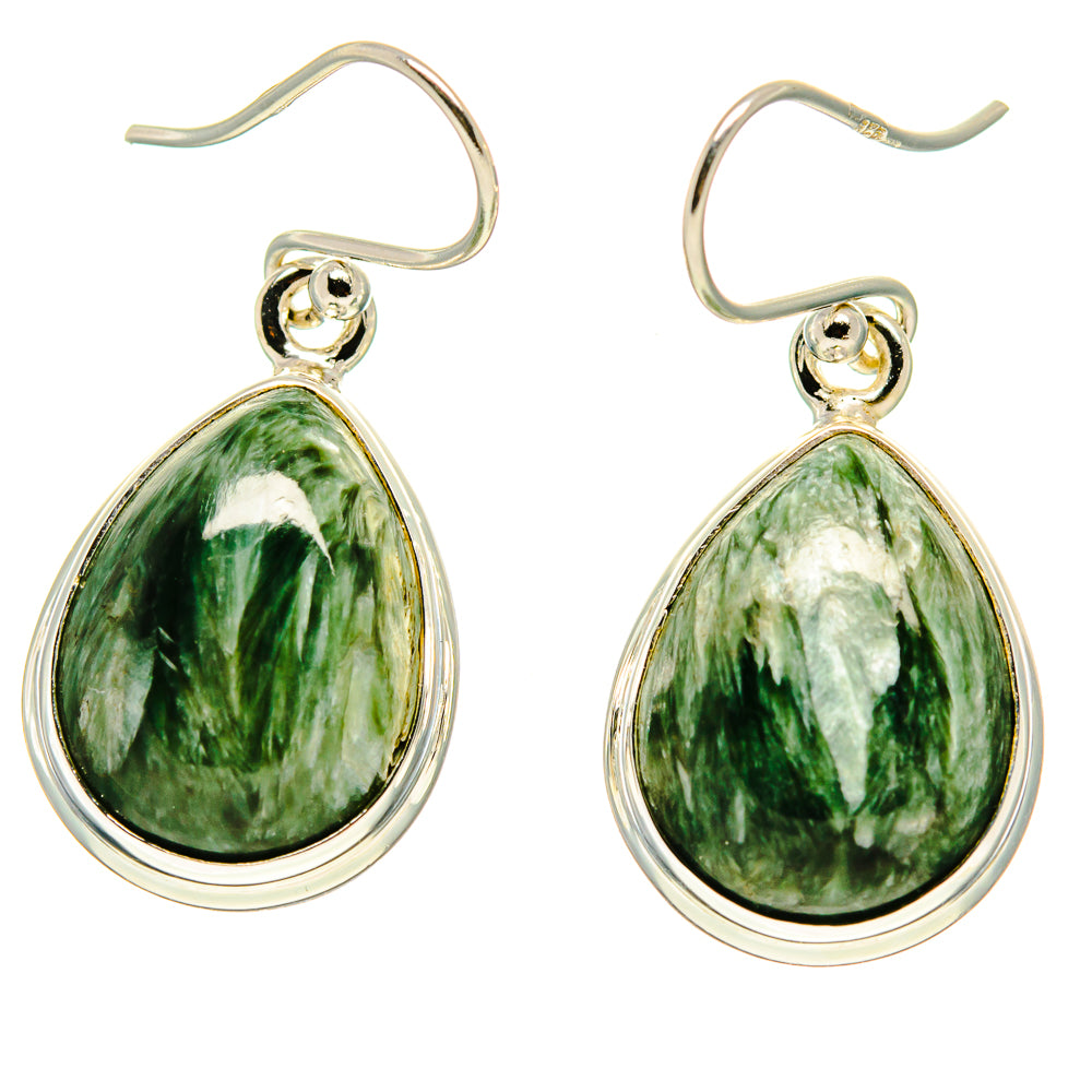 Seraphinite Earrings handcrafted by Ana Silver Co - EARR416722