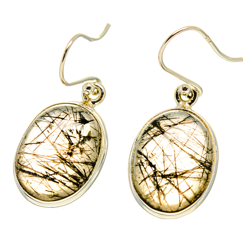 Tourmalinated Quartz Earrings handcrafted by Ana Silver Co - EARR416723