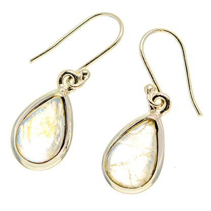 Rainbow Moonstone Earrings handcrafted by Ana Silver Co - EARR416724