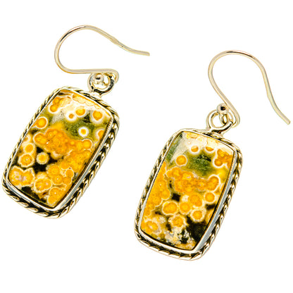 Ocean Jasper Earrings handcrafted by Ana Silver Co - EARR416728