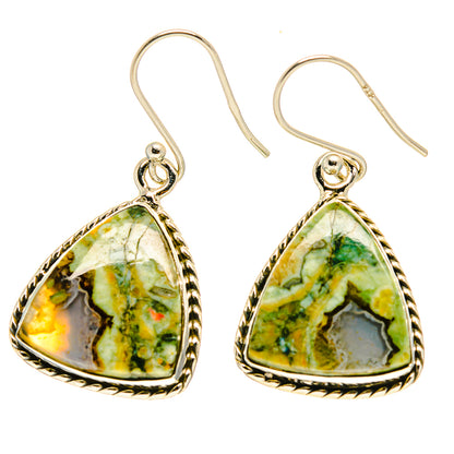 Rainforest Jasper Earrings handcrafted by Ana Silver Co - EARR416732